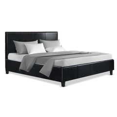 Artiss Bed Frame Double Size Black NEO