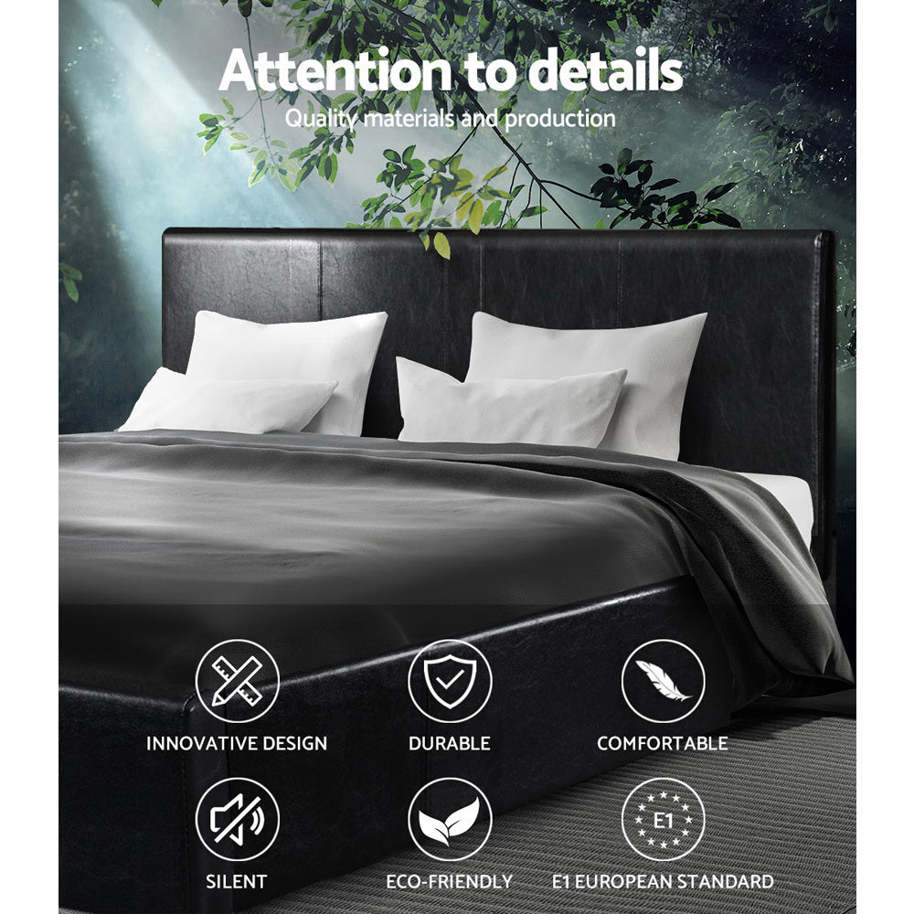 Artiss Bed Frame Double Size Black NEO