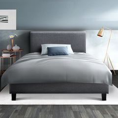 Artiss Bed Frame Single Size Grey NEO