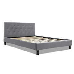 Artiss Bed Frame Double Size Grey VANKE