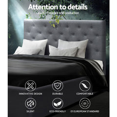 Artiss Bed Frame Double Size Gas Lift Grey VILA