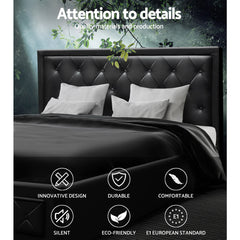 Artiss Bed Frame Queen Size Gas Lift Black TIYO