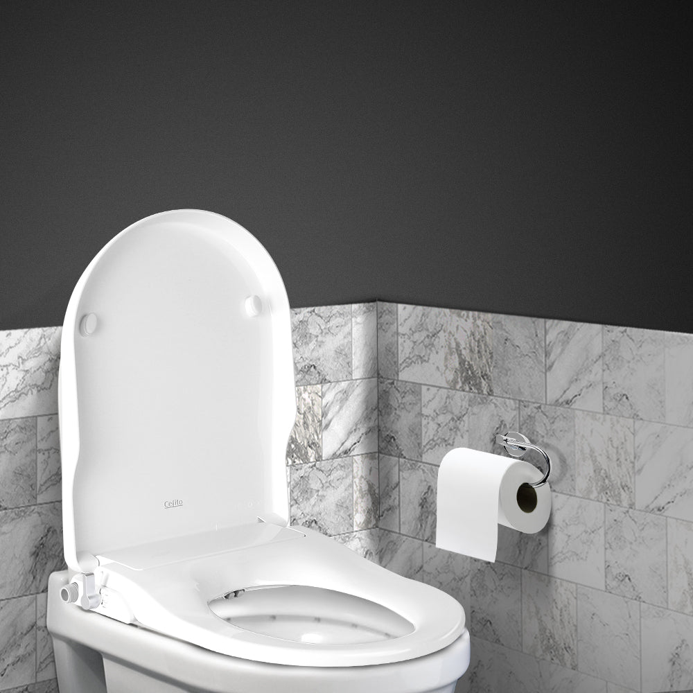 Cefito Non Electric Bidet Toilet Seat Cover Auto Smart Water Wash Dry