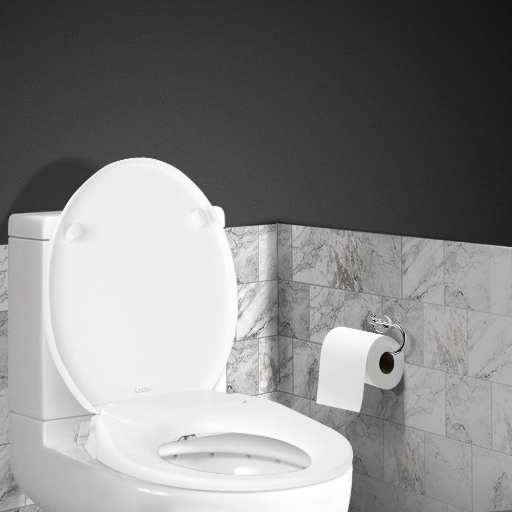 Cefito Non Electric Bidet Toilet Seat Cover Auto Water Spray Wash Knob Control