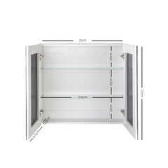 Cefito Bathroom Mirror Cabinet 750x720mm White