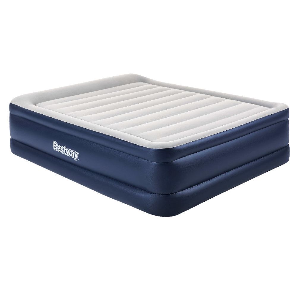 Bestway Air Mattress Queen Inflatable Bed 61cm Airbed Blue