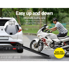 Giantz Motorcycle Motorbike Carrier Rack Ramp 2