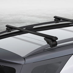 Universal Car Roof Rack 1200mm Cross Bars Aluminium Black Adjustable  Car 90kgs load Carrier