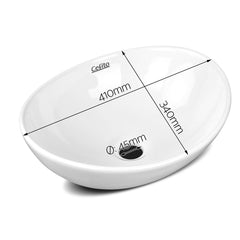 Cefito Bathroom Basin Ceramic Vanity Sink Hand Wash Bowl 41x34cm