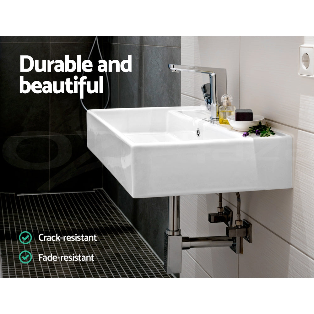 Cefito Bathroom Basin Ceramic Vanity Sink Hand Wash Bowl 41x41cm