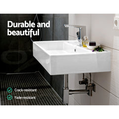 Cefito Bathroom Basin Ceramic Vanity Sink Hand Wash Bowl 41x41cm