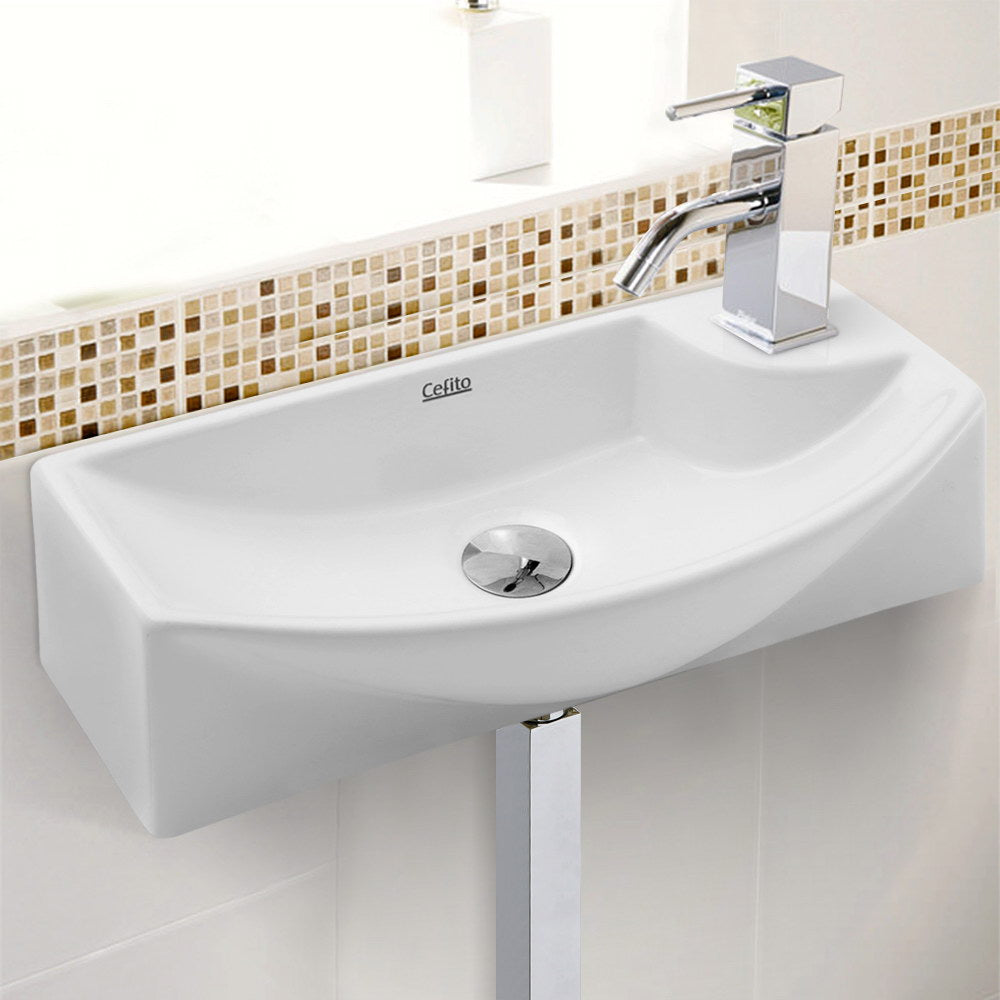Cefito Bathroom Basin Ceramic Vanity Sink Hand Wash Bowl 45x23cm