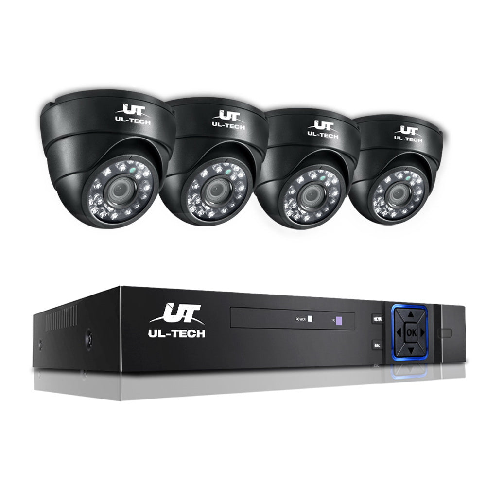UL-tech CCTV Security System 4CH DVR 4 Cameras 1080p