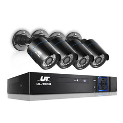 UL-tech CCTV Security System 8CH DVR 4 Cameras 1080p