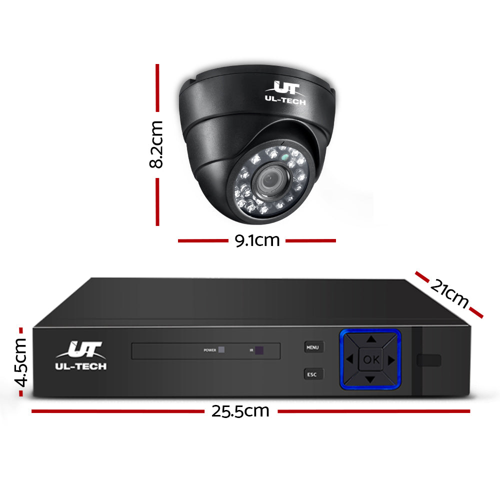 UL-tech CCTV Security System 8CH DVR 4 Cameras 1TB Hard Drive