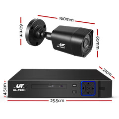 UL-tech CCTV Security System 8CH DVR 4 Cameras 1080p