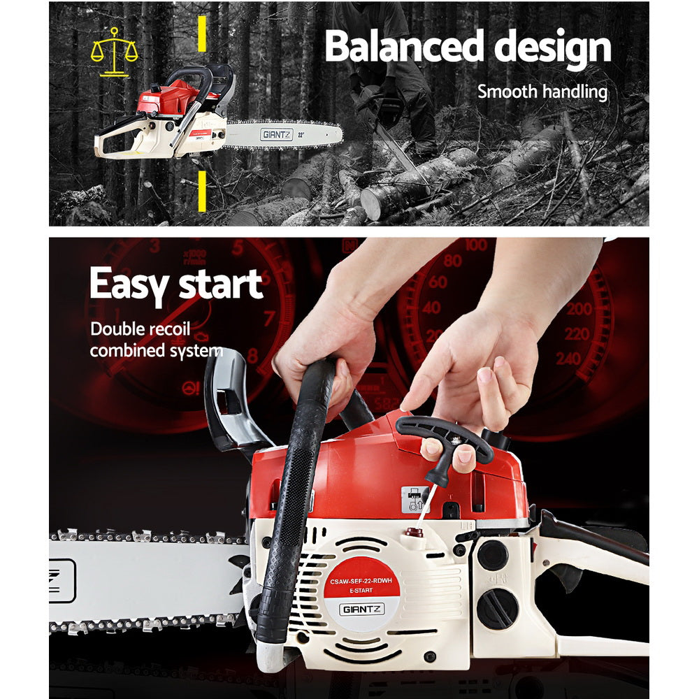 Giantz Chainsaw Petrol 75CC 18