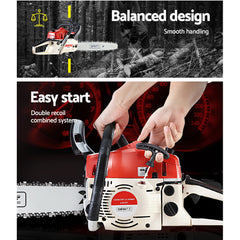 Giantz Chainsaw Petrol 75CC 18