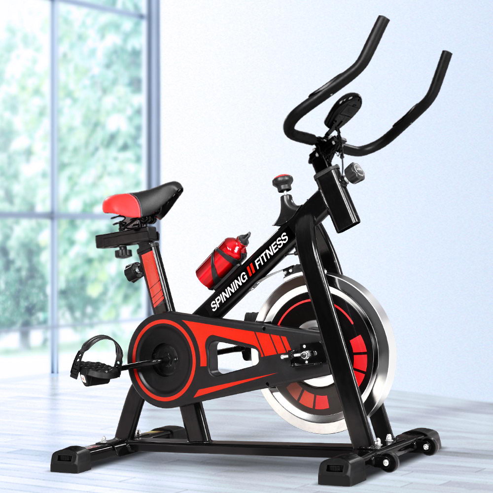 Everfit Spin Bike Exercise Bike Flywheel Cycling Home Gym Fitness 120kg