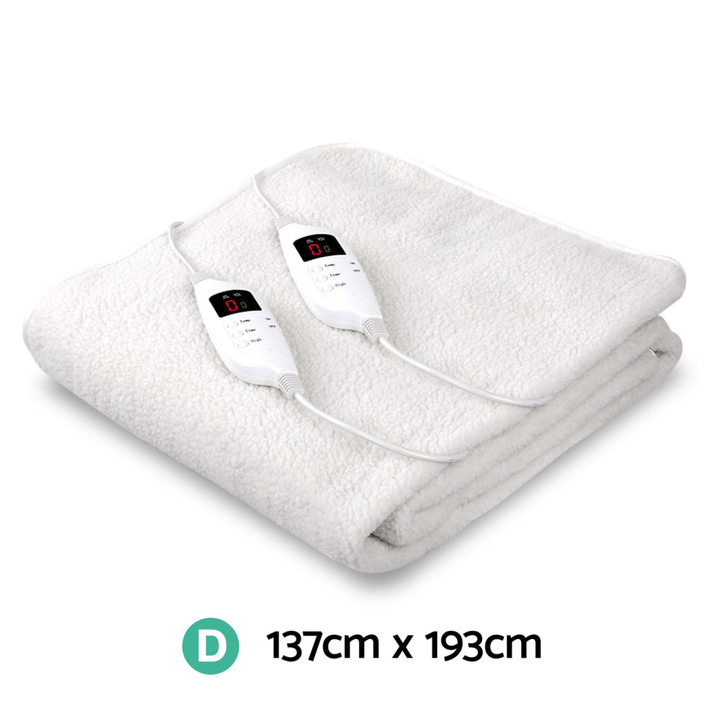 Giselle Bedding Double Size Electric Blanket Fleece