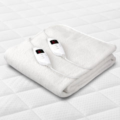 Giselle Bedding Queen Size Electric Blanket Fleece