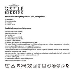 Giselle Bedding Single Size Electric Blanket Polyester