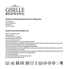 Giselle Bedding Electric Throw Blanket - Chocolate