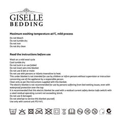Giselle Bedding Electric Throw Blanket - Navy