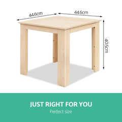 Gardeon Coffee Side Table Wooden Desk Outdoor Furniture Camping Garden Natural