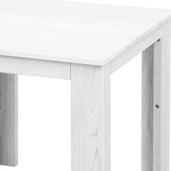 Gardeon Outdoor Sun Lounge Beach Chairs Table Setting Wooden Adirondack Patio Chair White