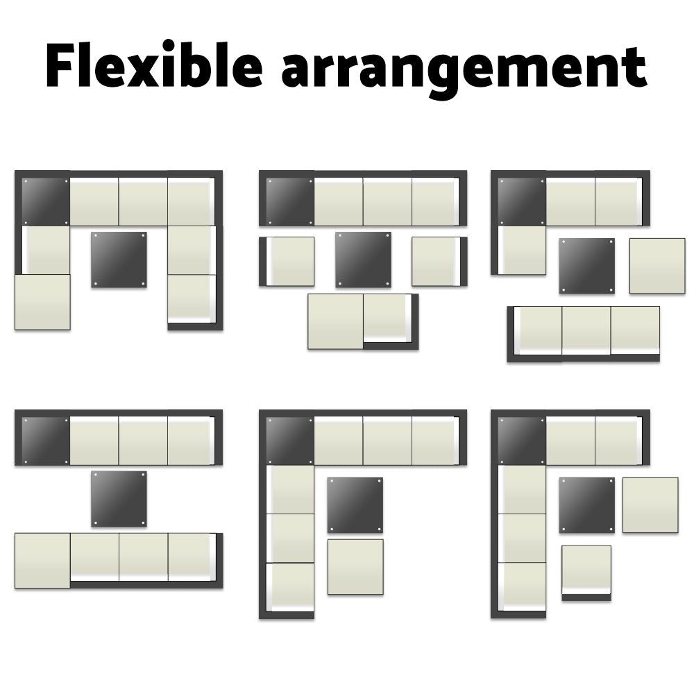 Gardeon 9-Piece Outdoor Sofa Set Wicker Couch Lounge Setting Cover