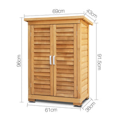 Gardeon Portable Wooden Garden Storage Cabinet