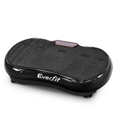 Everfit Vibration Machine Platform Vibrator Resistance Rope Home Fitness Black