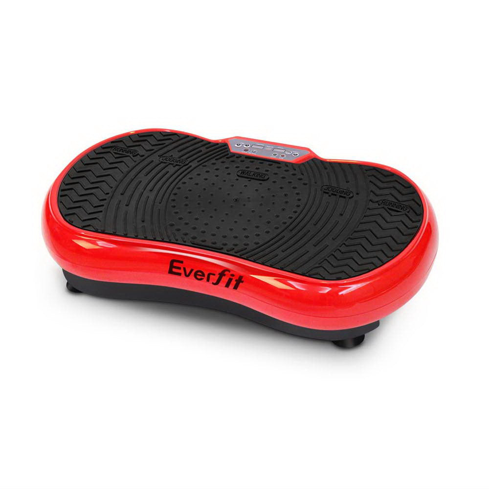 Everfit Vibration Machine Platform Vibrator Resistance Rope Home Fitness Red