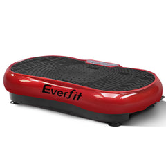 Everfit Vibration Machine Platform Resistance Rope Home Fitness Dark Red