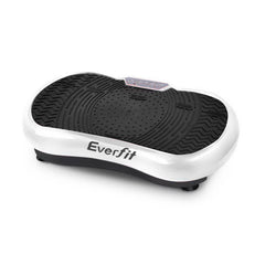 Everfit Vibration Machine Platform Vibrator Resistance Rope Home Fitness White