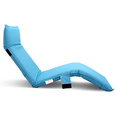 Artiss Floor Lounge Sofa Camping Chair Blue