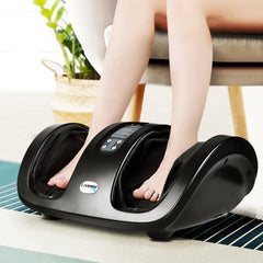 Livemor Foot Massager Shiatsu Massagers Electric Roller Kneading Calf Leg Black