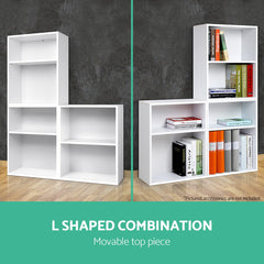 Artiss Bookshelf Set of 3 - VENA White