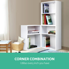 Artiss Bookshelf Set of 3 - VENA White