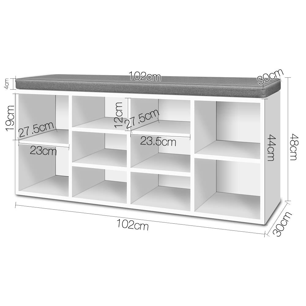 Artiss Shoe Rack Storage Cabinet Bench BOA