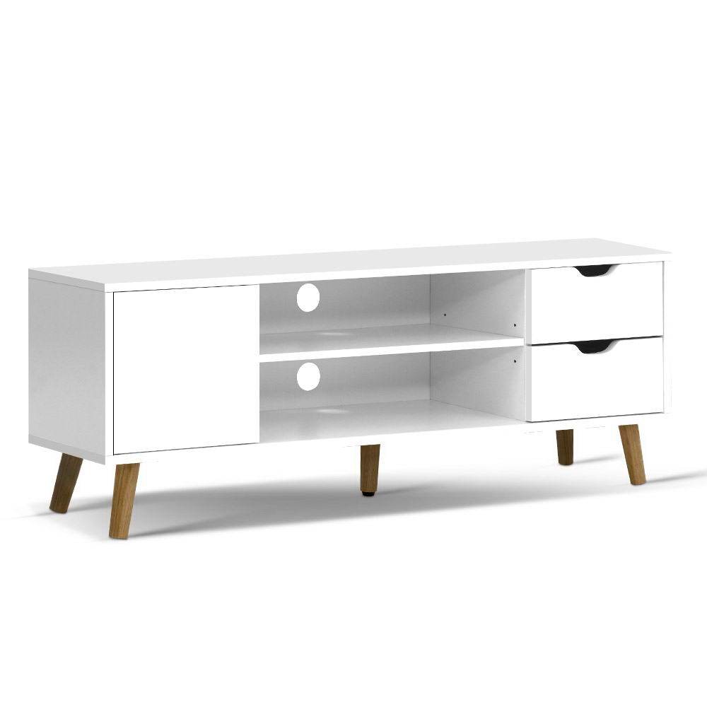 Artiss TV Cabinet Entertainment Unit 120cm White Larin