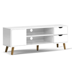 Artiss TV Cabinet Entertainment Unit 120cm White Larin