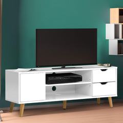 Artiss TV Cabinet Entertainment Unit 120cm White Larin