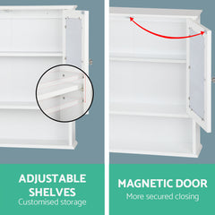 Artiss Bathroom Mirror Cabinet Storage Cupboard