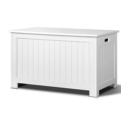 Keezi Kids Toy Box Chest Storage Blanket Children Clothes Room Organiser White
