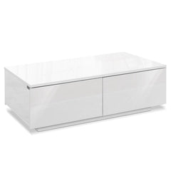 Artiss Coffee Table 4 Drawers White Trevi