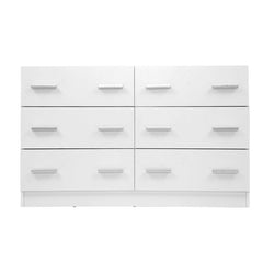 Artiss 6 Chest of Drawers - VEDA White