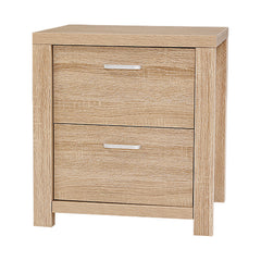 Artiss Bedside Table Lamp Side Tables Drawers Nightstand Unit Beige Wood