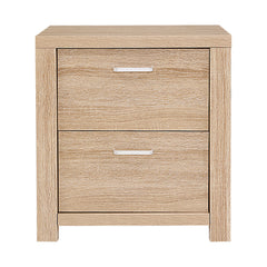 Artiss Bedside Table Lamp Side Tables Drawers Nightstand Unit Beige Wood
